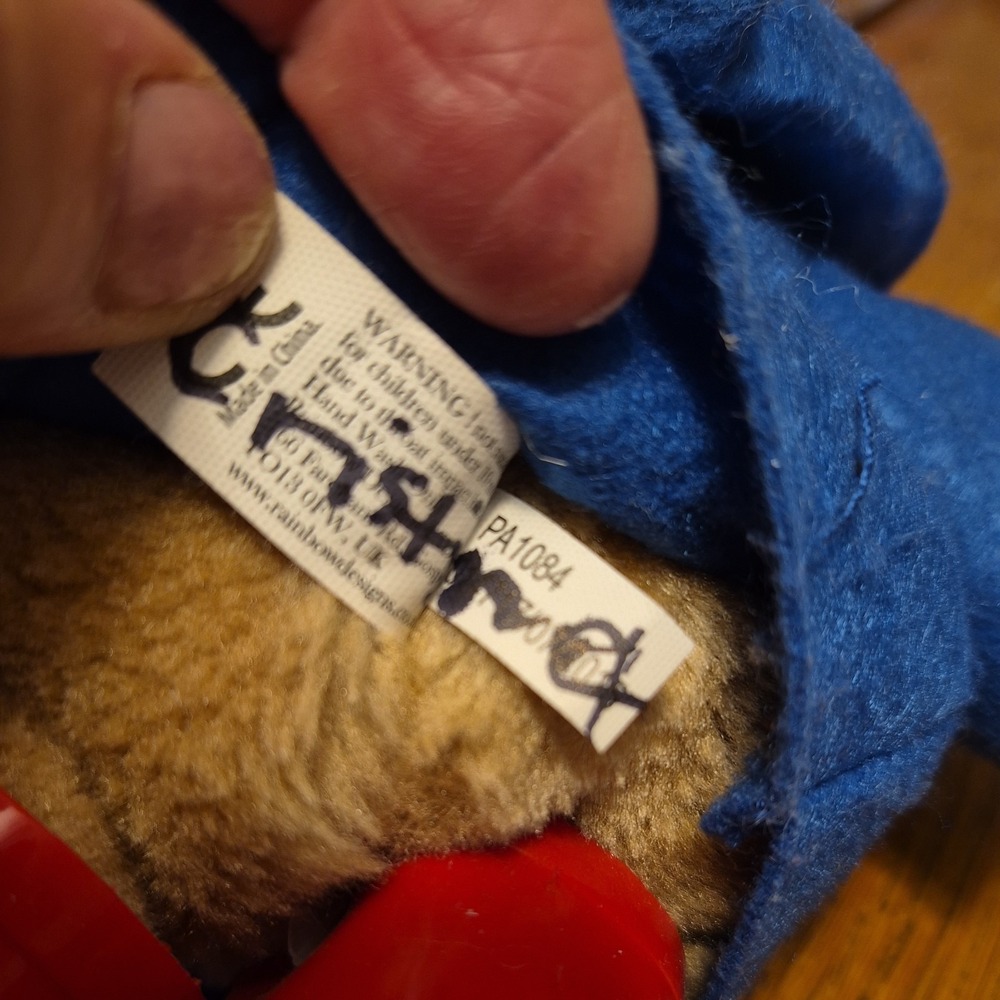 Paddington Bear Stuffed Animal no paper tags or suitcase. - Picture 9 of 10